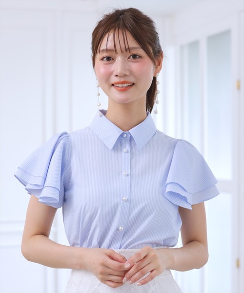 WILLSELECTION（ウィルセレクション）の「フレアスリーブリボンタイブラウス（シャツ/ブラウス・レディース・オフホワイト/ピンク/ブルー系その他・FREE）」の15枚目の写真