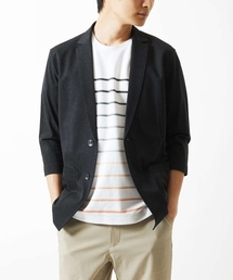 MK MICHEL KLEIN HOMME  | 【洗える / コットン100％】マイクロカノコストレッチジャケット(テーラードジャケット)