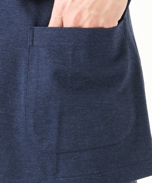 MK MICHEL KLEIN HOMME (エムケーミッシェルクランオム)の「【洗える / コットン100%】マイクロカノコストレッチジャケット(テーラードジャケット・メンズ・ネイビー/チャコールグレー/アイボリー・48/51/46)」の9枚目の写真