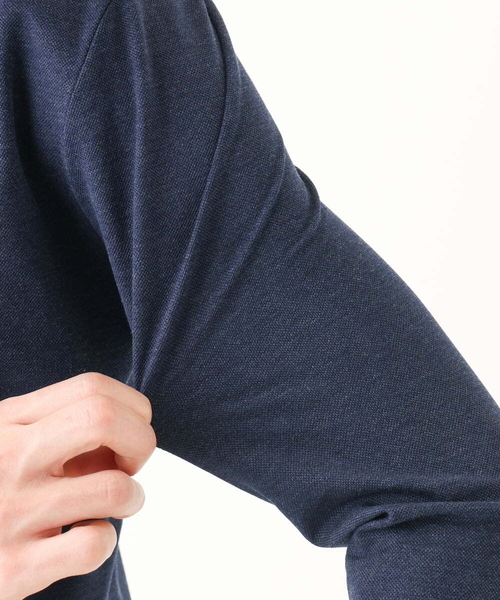 MK MICHEL KLEIN HOMME (エムケーミッシェルクランオム)の「【洗える / コットン100%】マイクロカノコストレッチジャケット(テーラードジャケット・メンズ・ネイビー/チャコールグレー/アイボリー・48/51/46)」の13枚目の写真