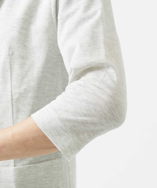 MK MICHEL KLEIN HOMME (エムケーミッシェルクランオム)の「【洗える / コットン100%】マイクロカノコストレッチジャケット(テーラードジャケット・メンズ・ネイビー/チャコールグレー/アイボリー・48/51/46)」の19枚目の写真