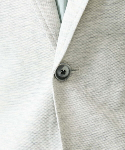 MK MICHEL KLEIN HOMME (エムケーミッシェルクランオム)の「【洗える / コットン100%】マイクロカノコストレッチジャケット(テーラードジャケット・メンズ・ネイビー/チャコールグレー/アイボリー・48/51/46)」の21枚目の写真
