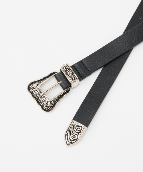 COLONY 2139(コロニートゥーワンスリーナイン)の「ウエスタンバックルスリムベルト(ベルト・メンズ・ブラック・FREE)」の11枚目の写真