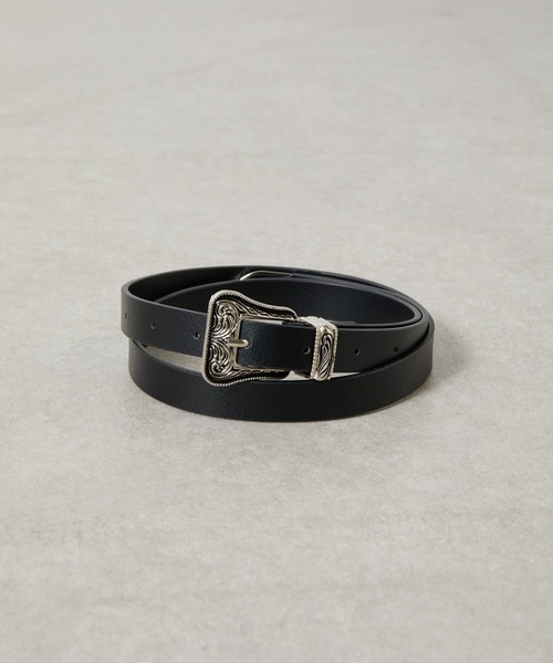 COLONY 2139(コロニートゥーワンスリーナイン)の「ウエスタンバックルスリムベルト(ベルト・メンズ・ブラック・FREE)」の14枚目の写真