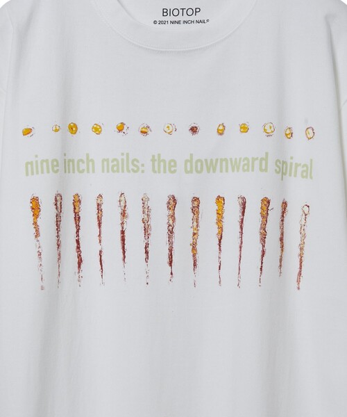 Nine Inch Nails BIOTOP Tシャツ サイズL Nine Inch Nails × BIOTOP】 THE DOWNWARD SPIRAL T-Shirts（T