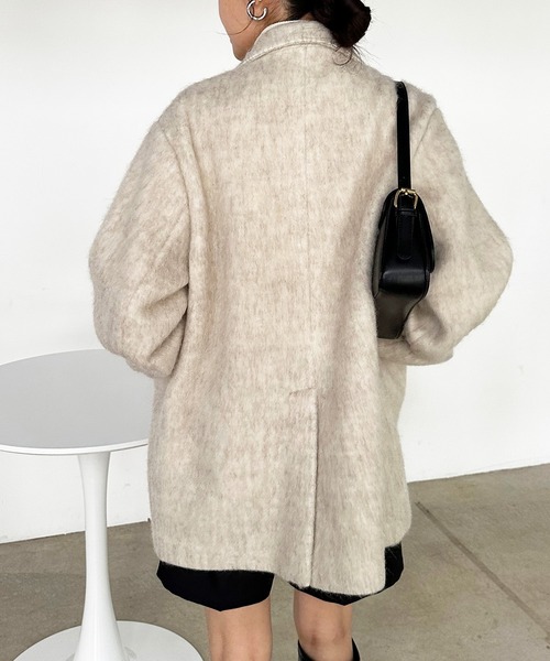 solleim（ソルレム）の「ダブルテーラードシャギージャケットコート