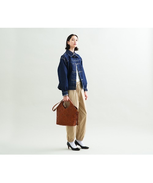 genten(ゲンテン)の「サステナブルカットワーク 2wayバッグ(ハンドバッグ・レディース・ダークブラウン/ブラウン/ブラック・FREE)」の14枚目の写真