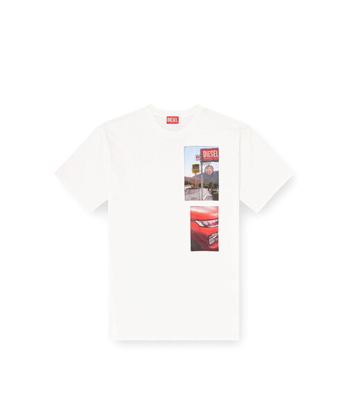 DIESEL(ディーゼル)の「メンズ Tシャツ T-BOXT-T3(Tシャツ/カットソー・メンズ・オフホワイト/ライトブルー/ブラック・XX-LARGE/X-LARGE/LARGE/MEDIUM/SMALL/X-SMALL/XXX-LARGE)」の7枚目の写真
