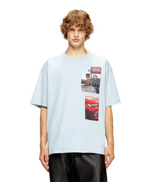 DIESEL(ディーゼル)の「メンズ Tシャツ T-BOXT-T3(Tシャツ/カットソー・メンズ・オフホワイト/ライトブルー/ブラック・XX-LARGE/X-LARGE/LARGE/MEDIUM/SMALL/X-SMALL/XXX-LARGE)」の10枚目の写真