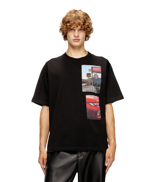 DIESEL(ディーゼル)の「メンズ Tシャツ T-BOXT-T3(Tシャツ/カットソー・メンズ・オフホワイト/ライトブルー/ブラック・XX-LARGE/X-LARGE/LARGE/MEDIUM/SMALL/X-SMALL/XXX-LARGE)」の14枚目の写真