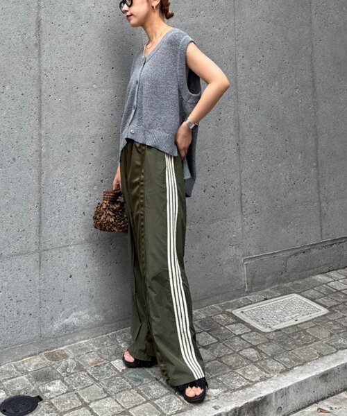 CIAOPANIC TYPY（チャオパニックティピー）の「メランジ編みニットベスト（ベスト・レディース・アイボリー/オレンジ/ブルー/チャコールグレー・ONE SIZE）」の15枚目の写真