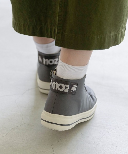 moz(モズ)の「moz モズ 晴雨兼用 ハイカット 甲ストラップ スニーカー(スニーカー・レディース・ダークベージュ/ブラック/グレー・22.5cm/23.0cm/23.5cm/24.0cm/24.5cm)」の19枚目の写真