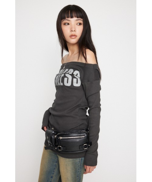 LAGUA GEM（ラグアジェム）の「OFF SHOLDER PRINT チュニック