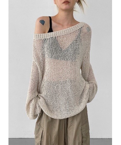 L&#39;Appartement DEUXIEME CLASSE - tokio ボートネック RIB KNIT L'Appartement DEUXIEME CLASSE - L'Appartement ボートネック