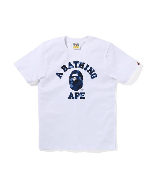 A BATHING APE(アベイシングエイプ)の「COLOR CAMO COLLEGE TEE(Tシャツ/カットソー・レディース・ホワイト×ピンク/ブラック×ピンク/ブラック×ブルー/ホワイト×ネイビー・X-SMALL/SMALL/MEDIUM)」の2枚目の写真
