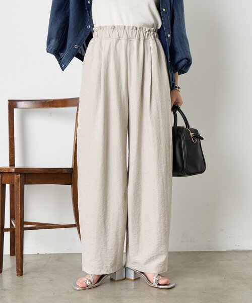 Jena espace merveilleux(ジェナ エスパスメルヴェイユ)の「ピーチスキンカーブパンツ(その他パンツ・レディース・ベージュ/グレー/ブラック・FREE)」の1枚目の写真