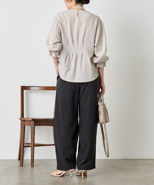 Jena espace merveilleux(ジェナ エスパスメルヴェイユ)の「ピーチスキンカーブパンツ(その他パンツ・レディース・ベージュ/グレー/ブラック・FREE)」の7枚目の写真