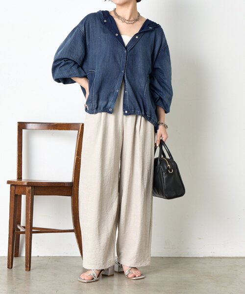 Jena espace merveilleux(ジェナ エスパスメルヴェイユ)の「ピーチスキンカーブパンツ(その他パンツ・レディース・ベージュ/グレー/ブラック・FREE)」の22枚目の写真