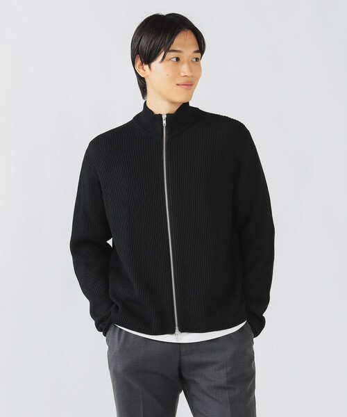 j*n様 BEMAS ドライバーズニット 黒 ダブルジップ セール】ドライバーズニット（S～XL）（ニット/セーター）｜BEAMS