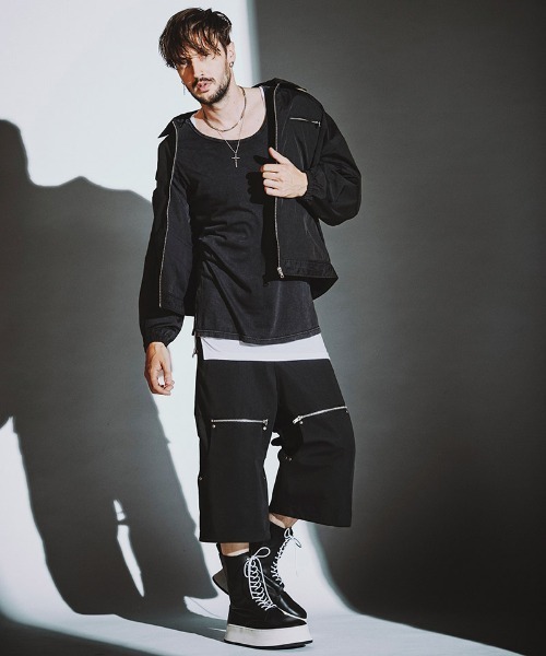 NO ID.(ノーアイディ)の「mp13954-2wayワイドパンツ(その他パンツ・メンズ・グレー/ブラック・2/1)」の20枚目の写真