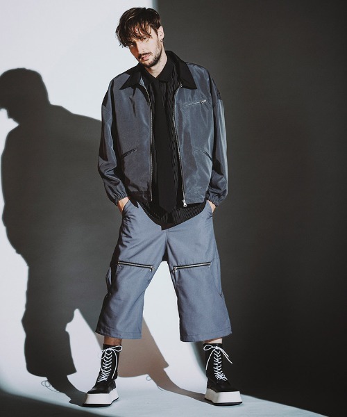 NO ID.(ノーアイディ)の「mp13954-2wayワイドパンツ(その他パンツ・メンズ・グレー/ブラック・2/1)」の14枚目の写真