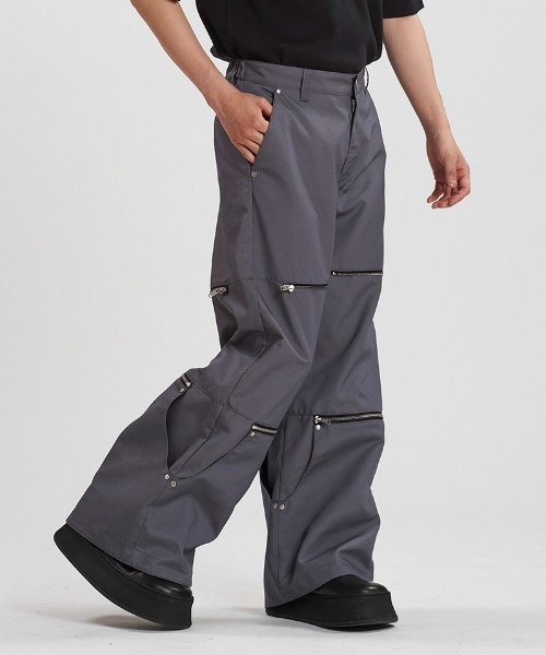 NO ID.(ノーアイディ)の「mp13954-2wayワイドパンツ(その他パンツ・メンズ・グレー/ブラック・2/1)」の15枚目の写真