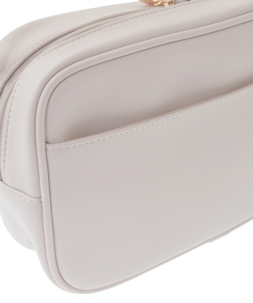 Maison de FLEUR(メゾンドフルール)の「リボンキルティングスクエアポシェット(ショルダーバッグ・レディース・ブラック/ライトピンク・FREE)」の13枚目の写真