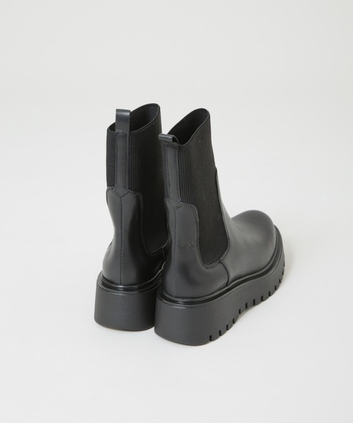 CORSO ROMA，9（コルソローマ）の「CORSO ROMA9/サイドゴアリブニットブーツ（ブーツ・レディース・ブラック・36/37/38）」の5枚目の写真