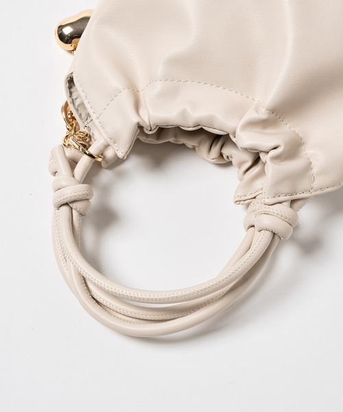 nunela（ヌネラ）の「デザインハンドバッグ【No.7】（ハンドバッグ・レディース・キャメル/ブラック/ナチュラル/イエロー/ブラウン・FREE）」の19枚目の写真