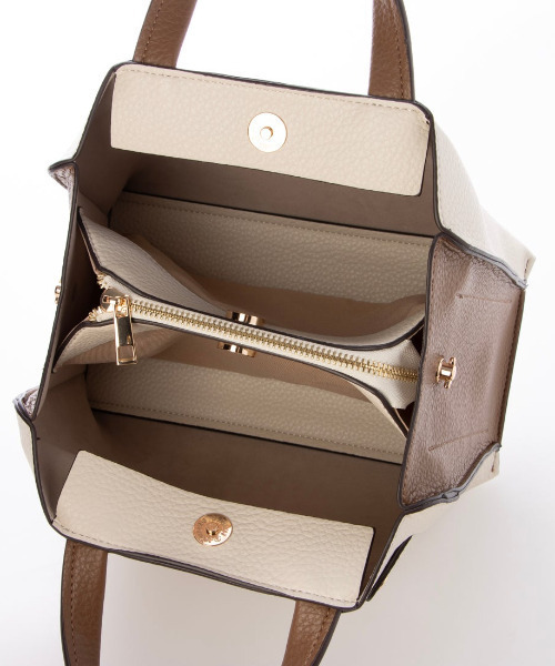 cache cache(カシュ カシュ)の「カシュカシュ cachecache / スクエア2wayミニバッグ(ハンドバッグ・レディース・ベージュ系その他/ワインレッド/ブラック/アイボリー・FREE)」の8枚目の写真