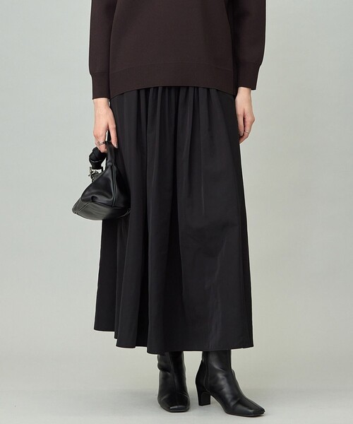 エステルメモリータフタ ピンタックスカート（スカート）｜ICB（アイ