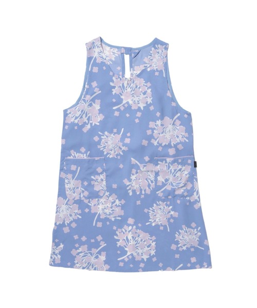 NAIGAI（ナイガイ）の「HOUSE WEAR STUDIO ポリエステル100％ ニューブッチャー ダンデライオン柄 後結び 背付きエプロン 70373021（エプロン・レディース・ピンク/ブルー/グレー・FREE）」の5枚目の写真