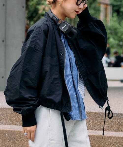 etsinta（エシンタ）の「【etsinta／エシンタ】リメイクドロストシャツブルゾン（ブルゾン・レディース・キャメル/ブラック/カーキ・ONE SIZE）」の4枚目の写真