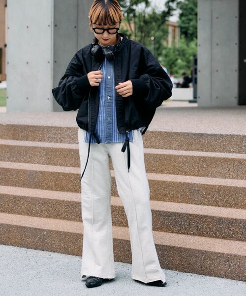 セール】【etsinta／エシンタ】リメイクドロストシャツブルゾン