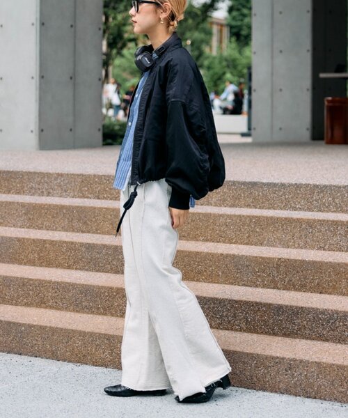 CIAOPANICTYPY エシンタ　リメイクドロストシャツ etsinta／エシンタ】リメイクドロストシャツブルゾン（ブルゾン