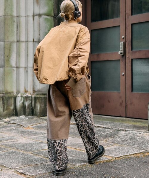 etsinta（エシンタ）の「【etsinta／エシンタ】リメイクドロストシャツブルゾン（ブルゾン・レディース・キャメル/ブラック/カーキ・ONE SIZE）」の16枚目の写真