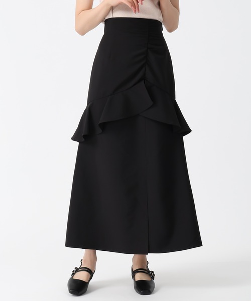 マチャット　アシメフリルスカート　ブラック 新品】アシメフリルスカート／マチャット Black