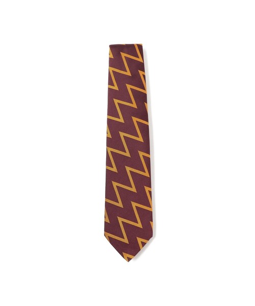 BEAMS F(ビームスエフ)の「Seaward & Stearn / シルク ジグザグ柄 ジャカード ネクタイ(ネクタイ・メンズ・ブルー/ワイン/ネイビー・ONE SIZE)」の1枚目の写真