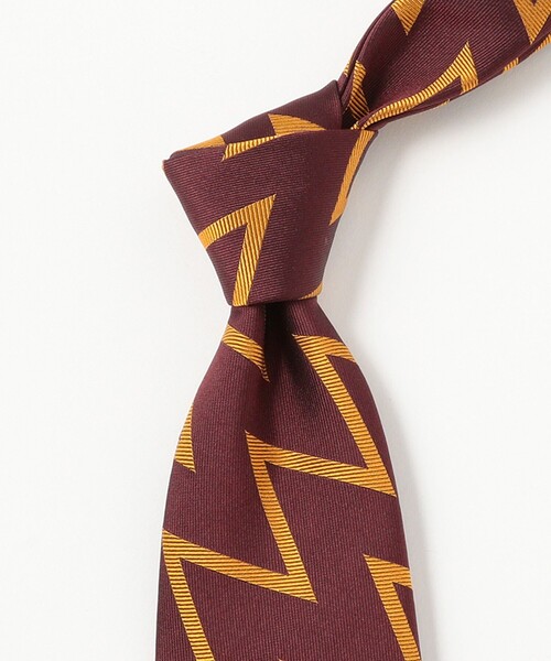 BEAMS F(ビームスエフ)の「Seaward & Stearn / シルク ジグザグ柄 ジャカード ネクタイ(ネクタイ・メンズ・ブルー/ワイン/ネイビー・ONE SIZE)」の6枚目の写真