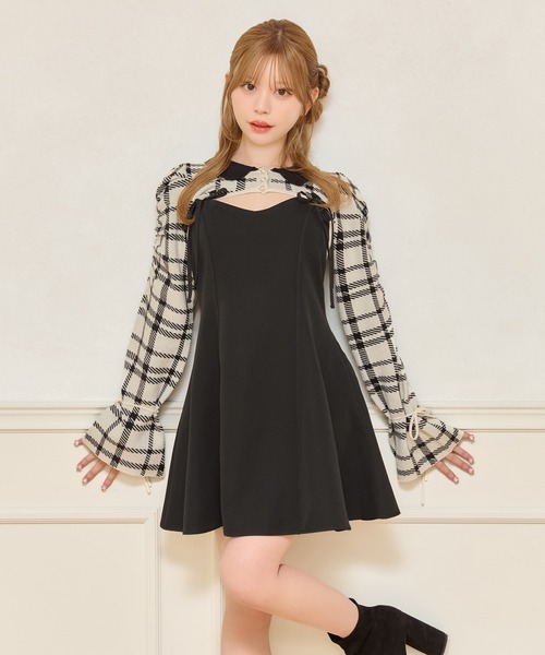 apres jour(アプレジュール)の「ミニキャミワンピース+ロングスカートSET(ワンピース・レディース・ブラック系その他/ブラック系その他2/ブラック・X-LARGE/フリー)」の9枚目の写真