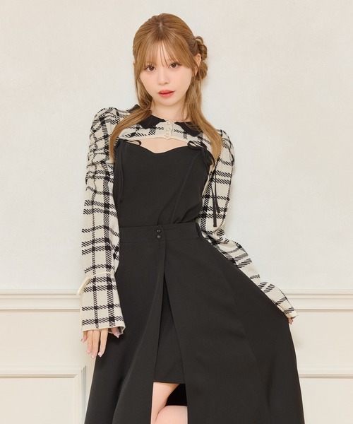 apres jour(アプレジュール)の「ミニキャミワンピース+ロングスカートSET(ワンピース・レディース・ブラック系その他/ブラック系その他2/ブラック・X-LARGE/フリー)」の13枚目の写真
