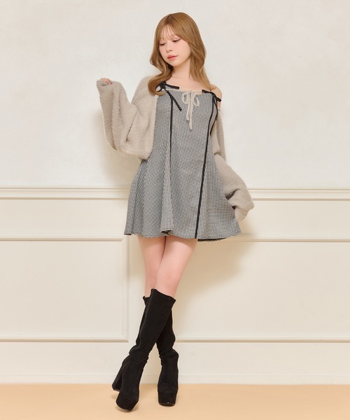 apres jour(アプレジュール)の「ミニキャミワンピース+ロングスカートSET(ワンピース・レディース・ブラック系その他/ブラック系その他2/ブラック・X-LARGE/フリー)」の12枚目の写真