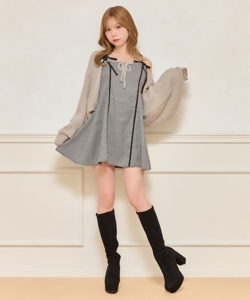 apres jour(アプレジュール)の「ミニキャミワンピース+ロングスカートSET(ワンピース・レディース・ブラック系その他/ブラック系その他2/ブラック・X-LARGE/フリー)」の8枚目の写真