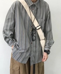 REBALANCE（リバランス）の「メンズヴィンテージ風ストライプシャツ（シャツ/ブラウス）」