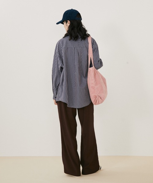 オーバーサイズギンガムチェックシャツ（シャツ/ブラウス