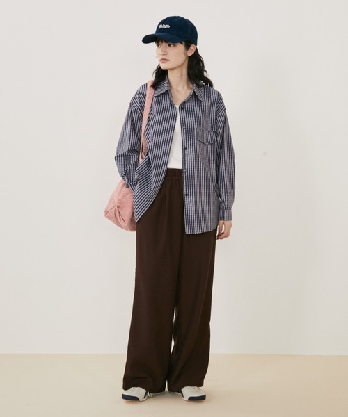 オーバーサイズギンガムチェックシャツ（シャツ/ブラウス