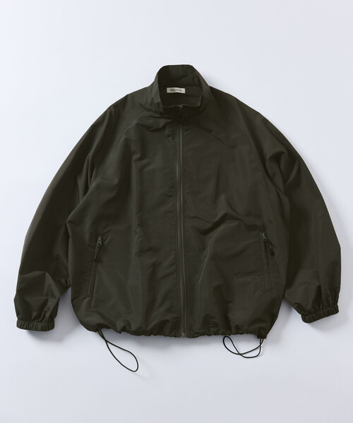 phenomenon スタンドカラーブルゾン　黒 限定展開 リラックスフィット スタンドカラー ナイロン ジップブルゾン