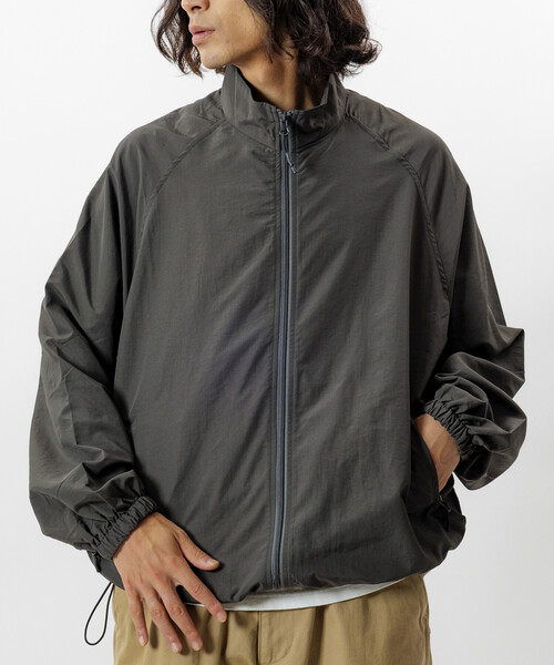 セール】限定展開 リラックスフィット スタンドカラー ナイロン ジップ