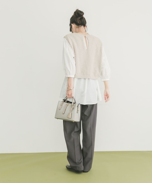 ITEMS URBANRESEARCH(アイテムズ アーバンリサーチ)の「ニットドッキングチュニック(チュニック・レディース・グレー系その他/ブラック・FREE)」の14枚目の写真