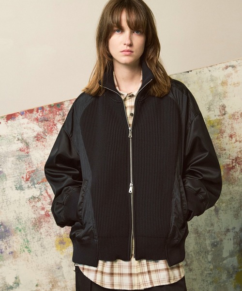 moose's knit blouson ニットブルゾン moose's knit blouson